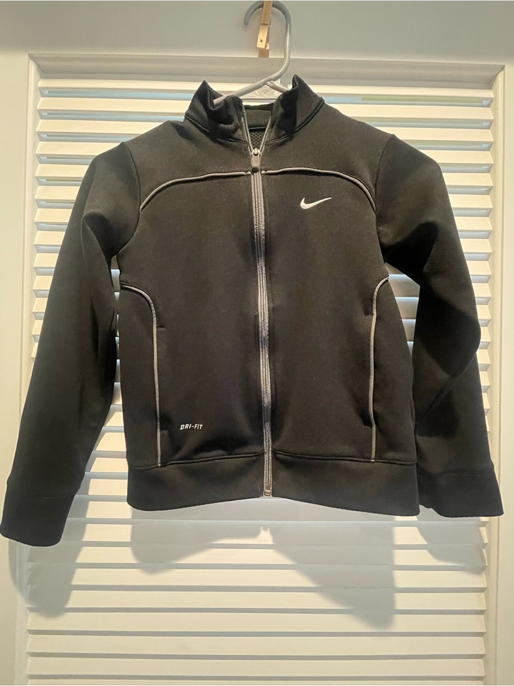 Nike Kids Black Dri-FIT Zip Front  Jacket